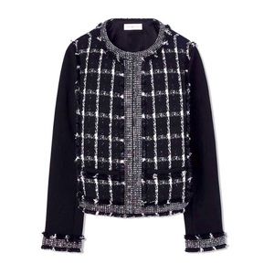 Tory Burch Bedazzled Tweed Jacket